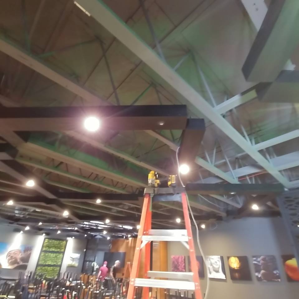 Process of Installing Ceiling Surveillance Camera, Rio Low Voltage, Albuquerque, NM