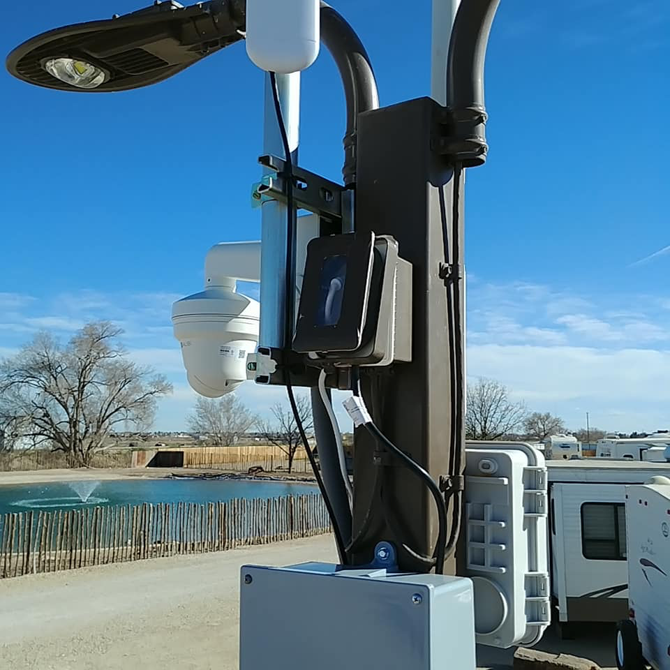  Surveillance Camera Setup on Post, Rio Low Voltage, Albuquerque, NM